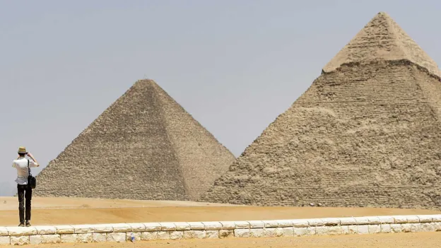 Dog Found Barking on Top of Giza Pyramids Leaves Social Media Baffled