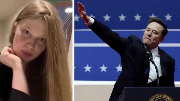 Elon Musk's Trans Daughter Responds to Controversial Arm Gesture