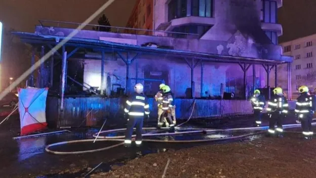 Fire Breaks Out in Restaurant in Czech Republic