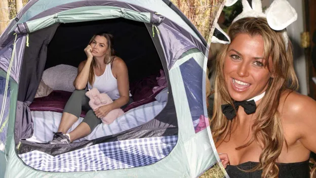 Former Playboy Model Forced to Live in a Tent Due to Rising Rent Prices