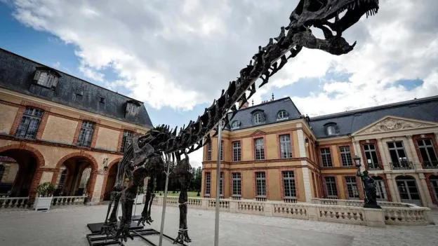 Gigantic Dinosaur Skeleton Up for Auction in Paris Hopes to Break World Record