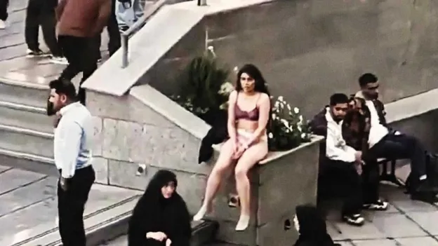 Iranian student who protested in underwear not prosecuted 'because she was sick'