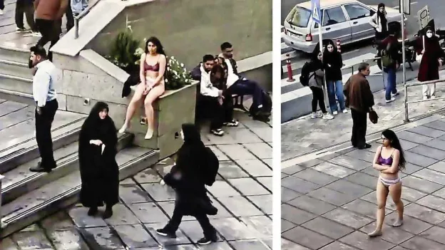 Iranian Woman Brutally Handled during Protest in Underwear: 'Trail of Blood on Car Wheels'