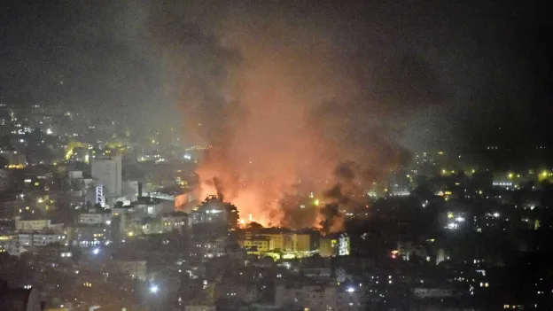 Israeli airstrike near main hospital in Beirut causes multiple casualties