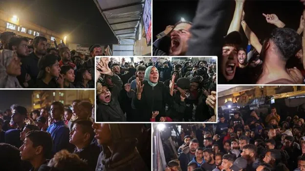 Joyful Reactions to the Ceasefire Agreement in Gaza