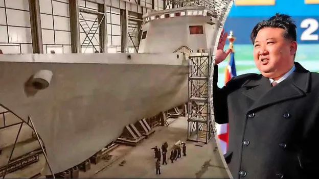 Kim Jong-un Presents Largest Warship Ever Built in North Korea