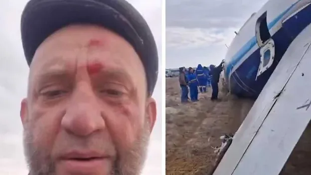 Man who recorded farewell video for wife as plane crashed in Kazakhstan survived the disaster