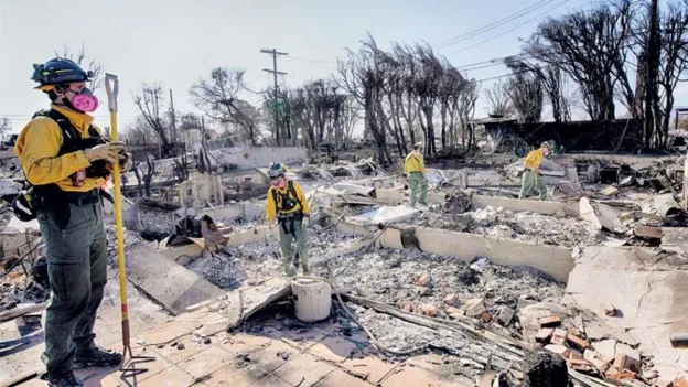 Massive Destruction in Californian Wildfires