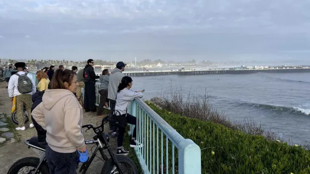 Pier in California Collapses into Ocean Due to Storm, Two People Rescued