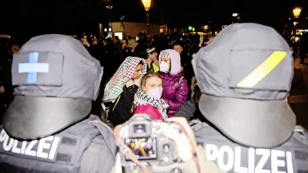 Police break up protest camp in Dortmund due to fears of Thunberg's arrival