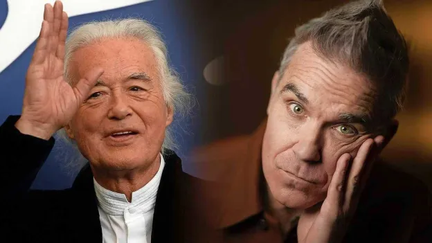 Robbie Williams and Jimmy Page Engage in an Epic Neighbor Feud