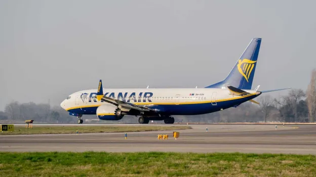 Ryanair Plane Catches Fire at Brindisi Airport in Italy