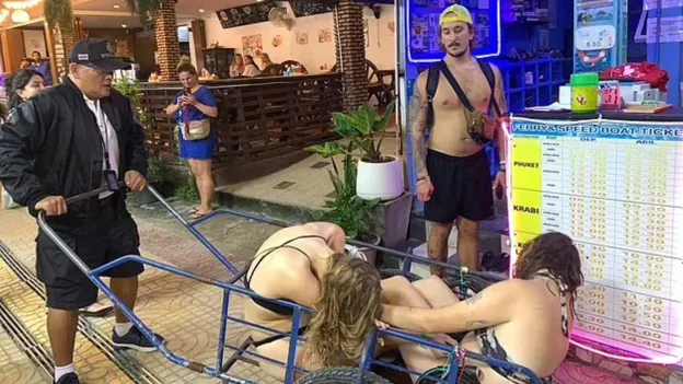 Thai Police Intervene to Safely Escort Drunk Tourists to Hostel on Koh Phi Phi Island