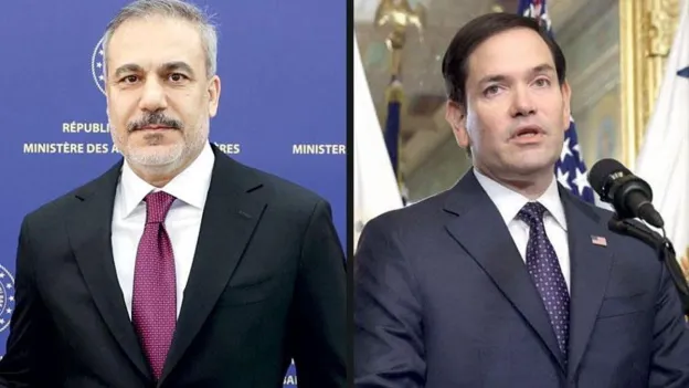 Turkey's Foreign Minister Hakan Fidan Holds First Talks with US Secretary of State Rubio