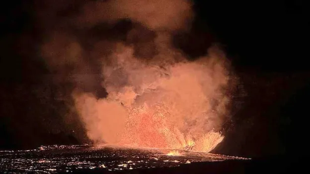 Volcano Kilauea Erupts in Hawaii: Lava Fountains Seen 80 Meters High